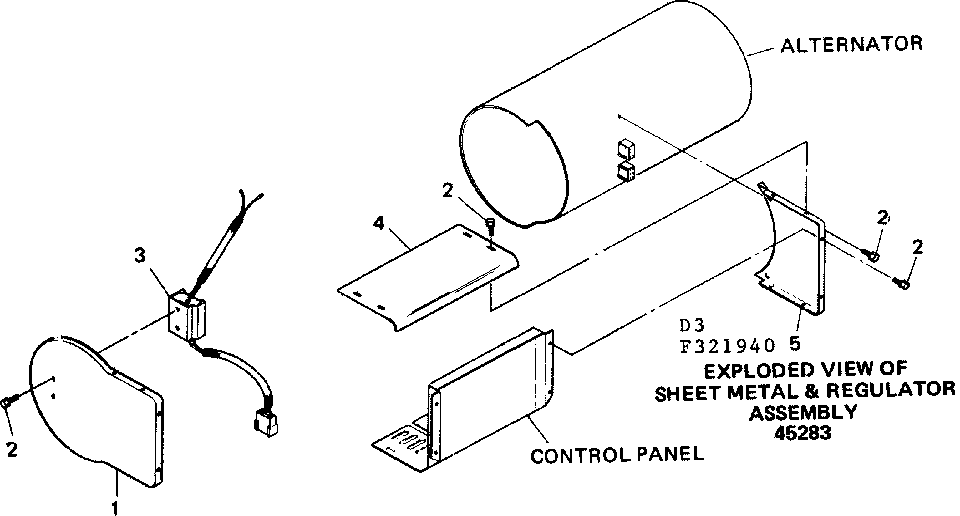 Sheet Metal & Regulator Assembly Diagram and Parts List for 580321940  Craftsman Engine