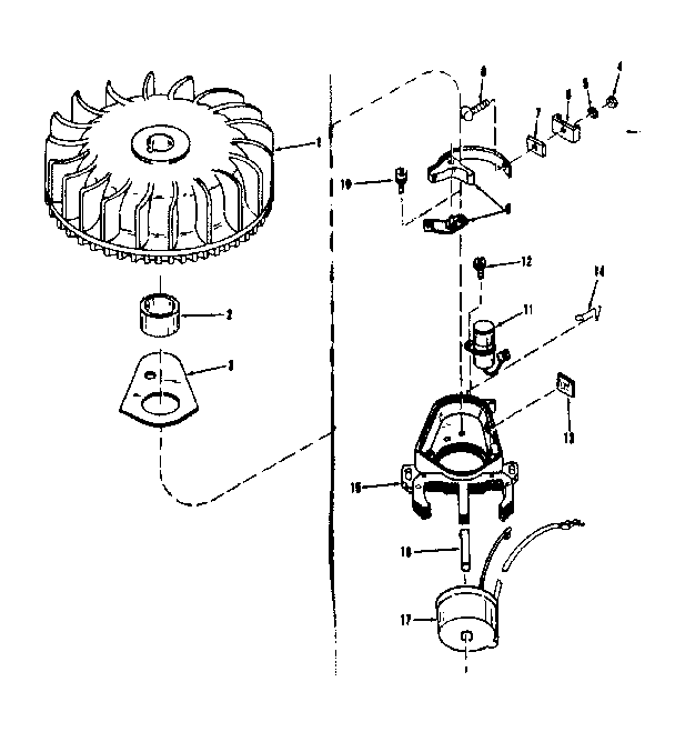 Magneto (wico Fw-2617) Diagram and Parts List for 14316351  Craftsman Engine