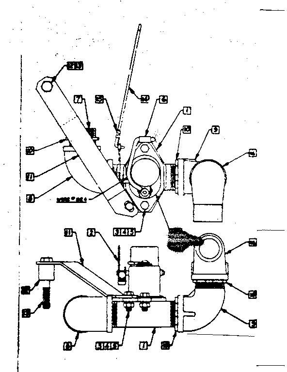 Choke Mounting Plate Assembly Diagram and Parts List for 58032084  Craftsman Engine