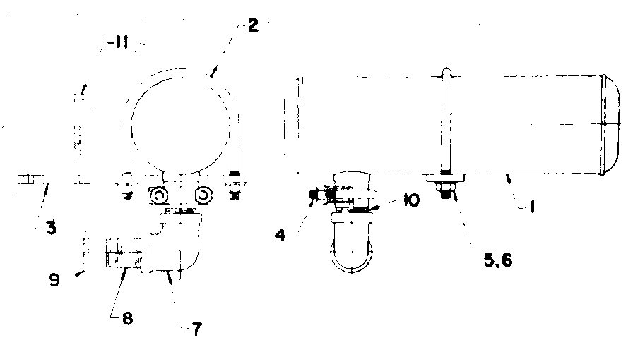 Muffler Assembly Diagram and Parts List for 58031234  Craftsman Engine