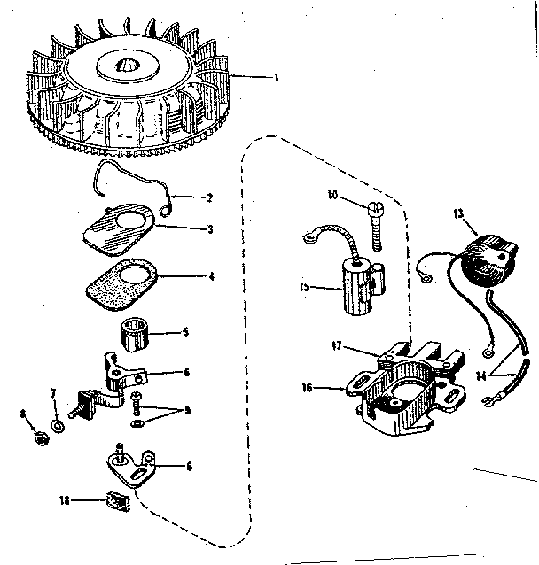 Magneto No. 29980 (phelon F-3220h3) Diagram and Parts List for 143501021  Craftsman Engine