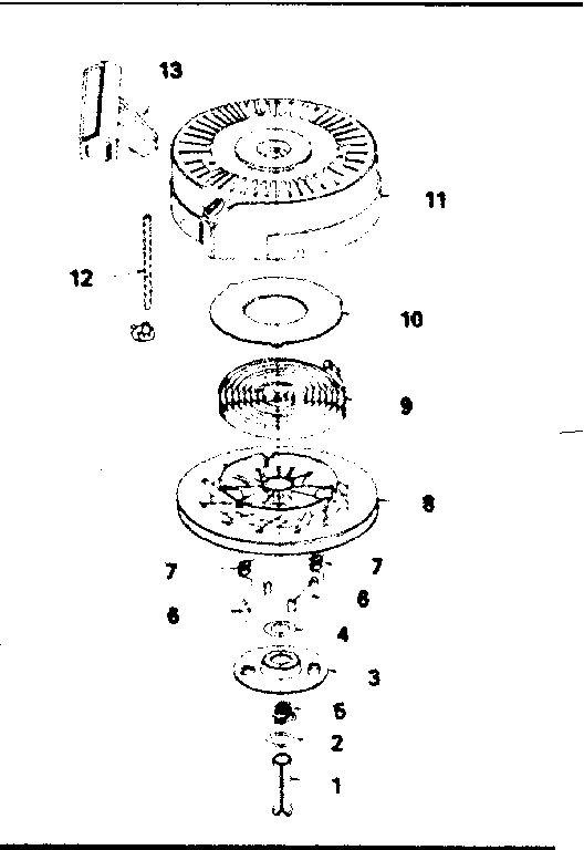 Rewind Starter No. 590621 Diagram and Parts List for 143384122  Craftsman Engine