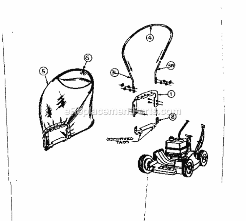Page A Diagram and Parts List for 80407  Craftsman Lawn Tractor Accessories