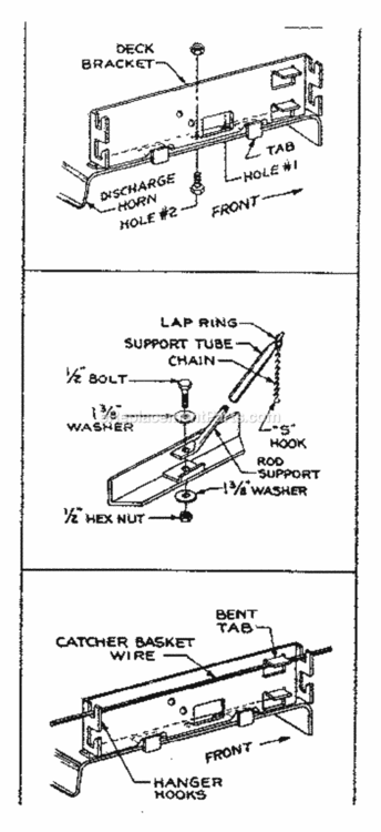 Page C Diagram and Parts List for 80452  Craftsman Lawn Tractor Accessories