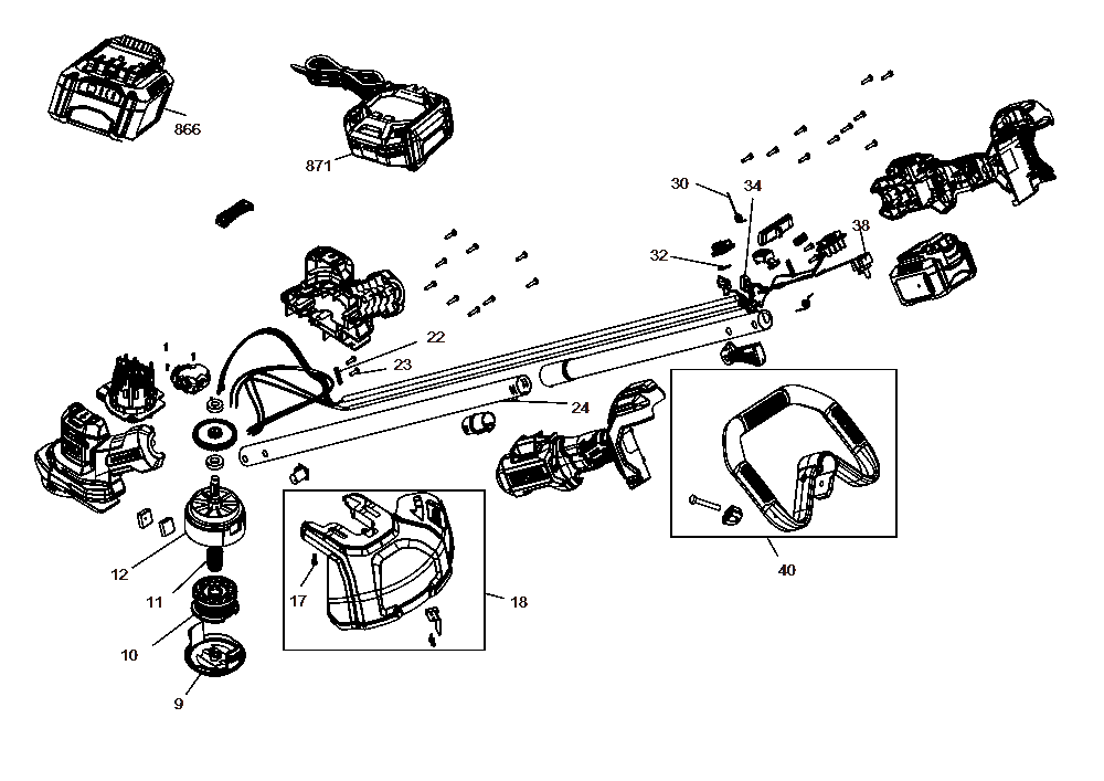 Diagram Diagram and Parts List for CMCST930P1 Type 1 Craftsman Trimmer