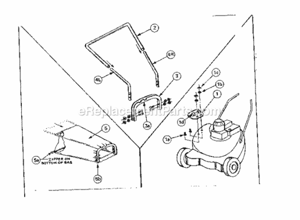 Page A Diagram and Parts List for 81001  Craftsman Lawn Tractor Accessories