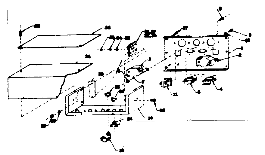 Connection Panel Diagram and Parts List for 580320854  Craftsman Engine