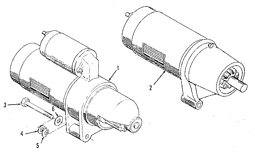 Starter Diagram and Parts List for 73911054C  Craftsman Engine