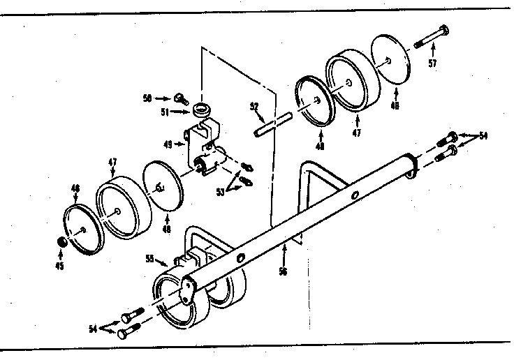Castor Diagram and Parts List for 17491280  Craftsman Lawn Mower
