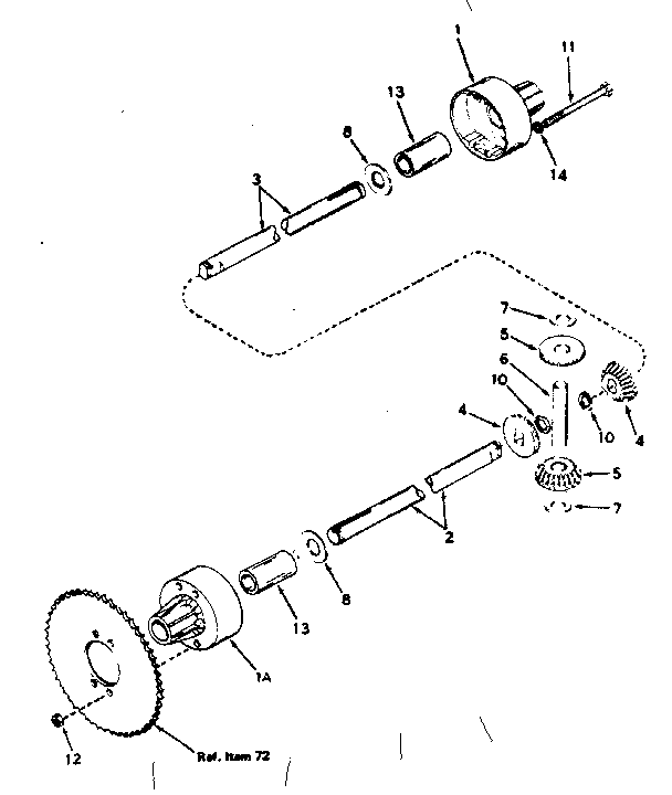 Differential No. 794134 Diagram and Parts List for 536250921  Craftsman Lawn Tractor