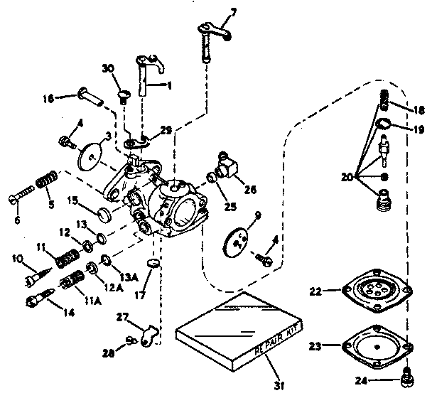 Pump Diagram and Parts List for 91763208  Craftsman Chainsaw