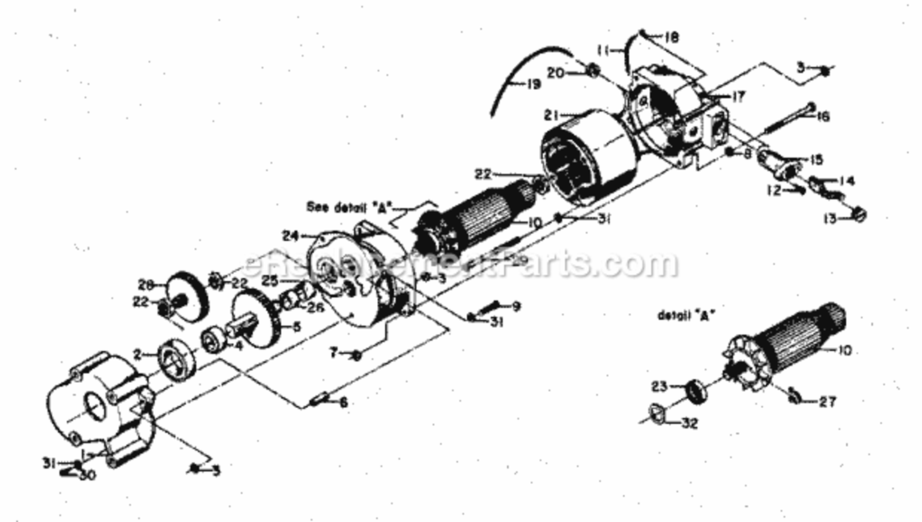 Page B Diagram and Parts List for 833286500  Craftsman Log Splitter