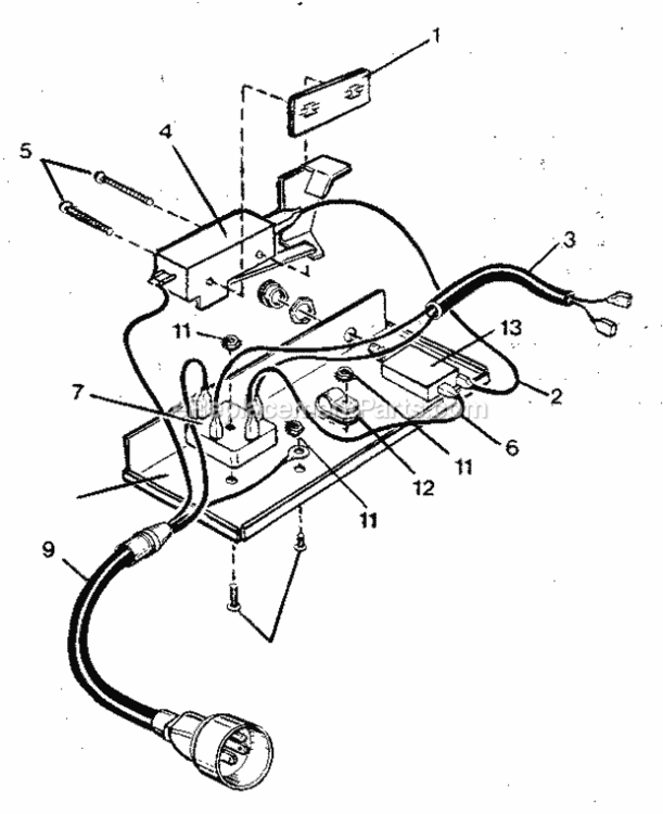 Page B Diagram and Parts List for 833796885  Craftsman Chipper Shredder