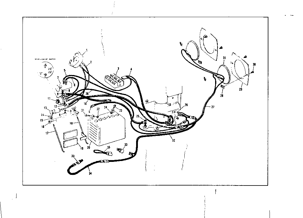 Wiring Diagram Diagram and Parts List for 53681360  Craftsman Lawn Mower