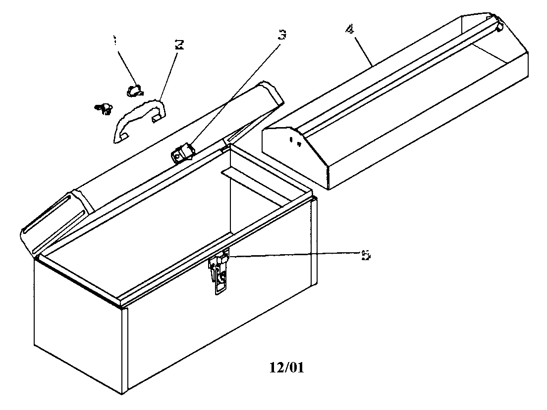 Tool Box Diagram and Parts List for 706594090  Craftsman Tool Stand & Cart