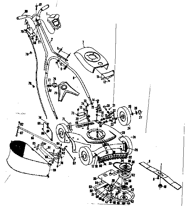 Replacement Parts Diagram and Parts List for 13191441  Craftsman Lawn Mower
