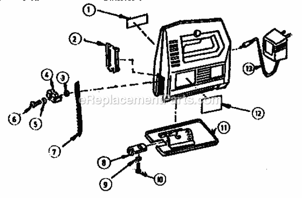 Unit Parts Diagram and Parts List for 836111620  Craftsman Jig Saw