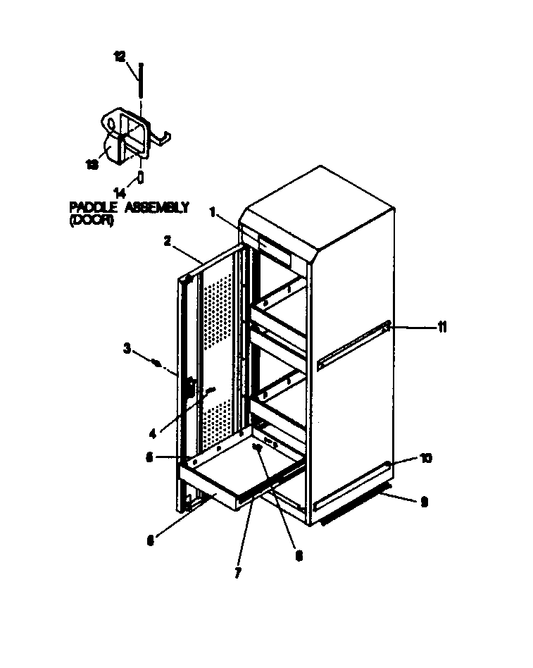 Cabinet Parts Diagram and Parts List for 706593610  Craftsman Tool Stand & Cart