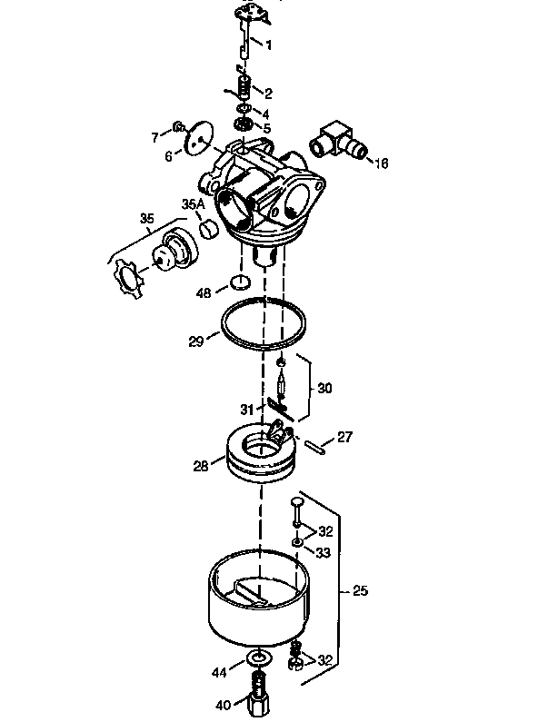 Carburetor 632756 (71/143) Diagram and Parts List for 143973800  Craftsman Engine