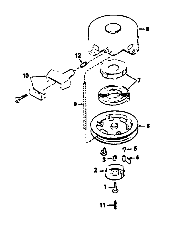 Rewind Starter No. 590420a Diagram and Parts List for 143374072  Craftsman Engine