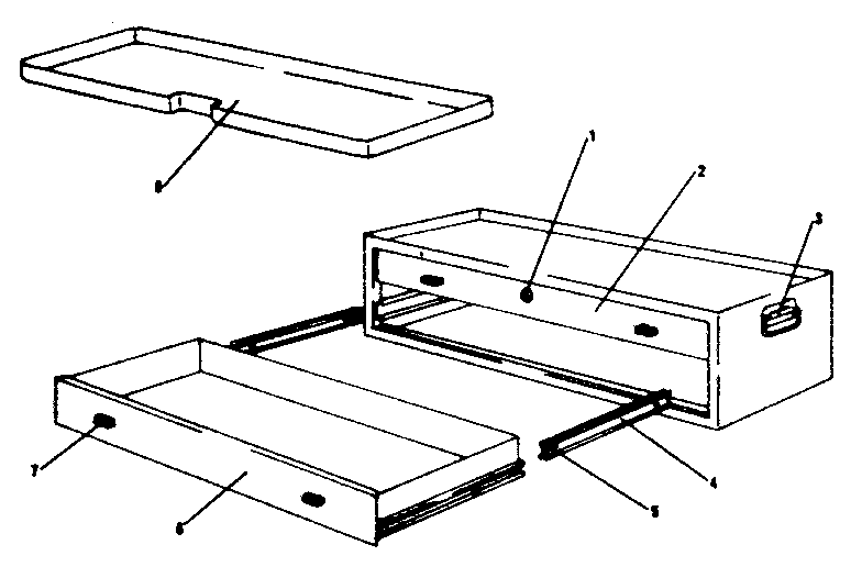 Unit Parts Diagram and Parts List for 706653220  Craftsman Tool Stand & Cart