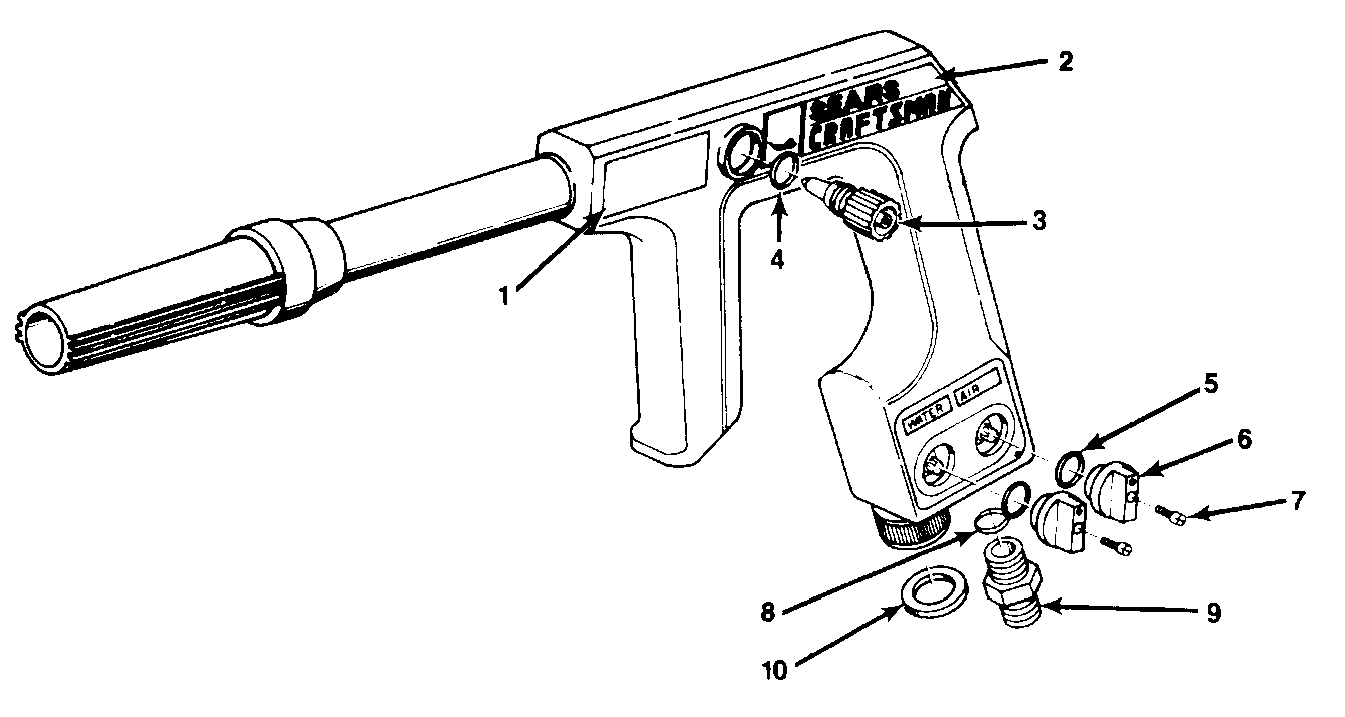 Page A Diagram and Parts List for 919-16225 2 Craftsman Pressure Washer