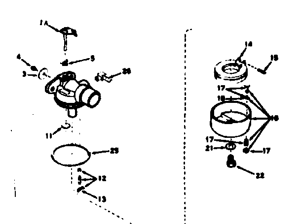 Carburetor Diagram and Parts List for 143225072  Craftsman Engine