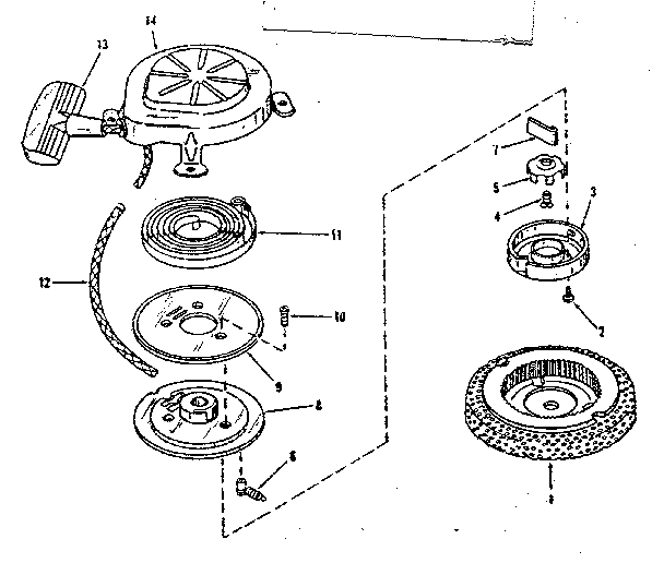 Starter No. 29224 Diagram and Parts List for 14360350  Craftsman Engine