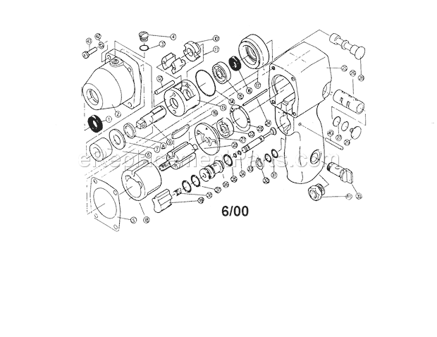 Motor Housing Diagram and Parts List for 875188540  Craftsman Wrench