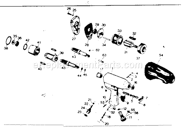 Unit Parts Diagram and Parts List for 875188840  Craftsman Wrench