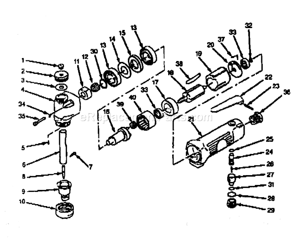 Page A Diagram and Parts List for 875190150  Craftsman Drill