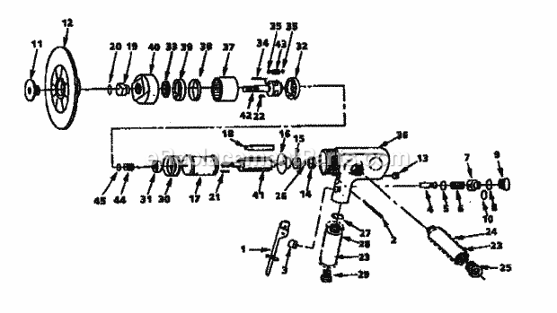 Polisher Diagram and Parts List for 875190230  Craftsman Sander Polisher