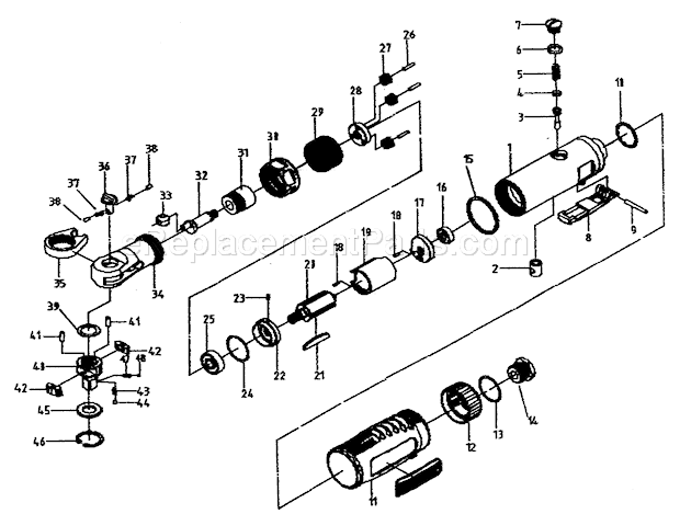 Ratchet Wrench Diagram and Parts List for 875199310  Craftsman Wrench