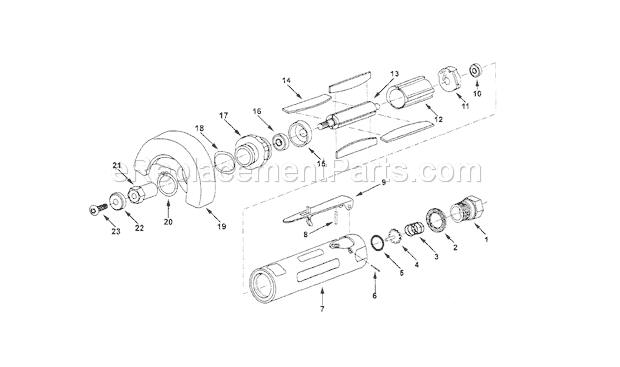 Rotar Tool Diagram and Parts List for 875199530  Craftsman Multi-Tool