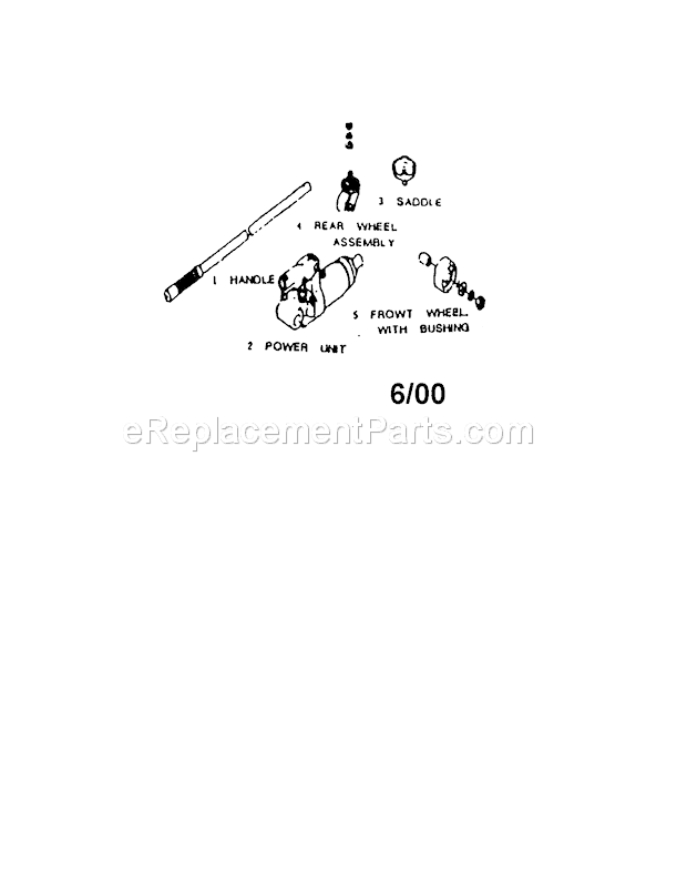 Trolley Jack Diagram and Parts List for 875501290  Craftsman Jack