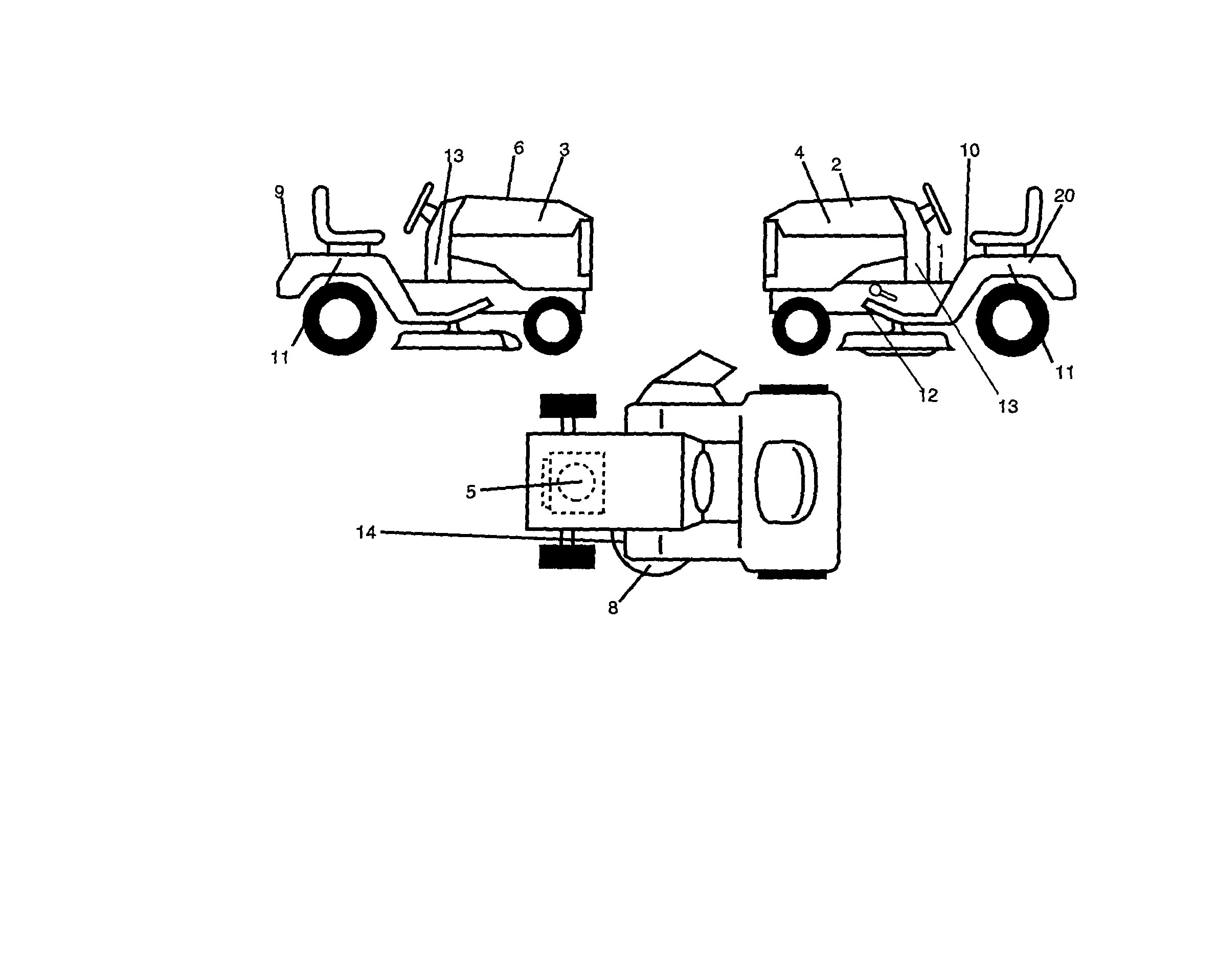 Decals Diagram and Parts List for 917270654  Craftsman Lawn Tractor