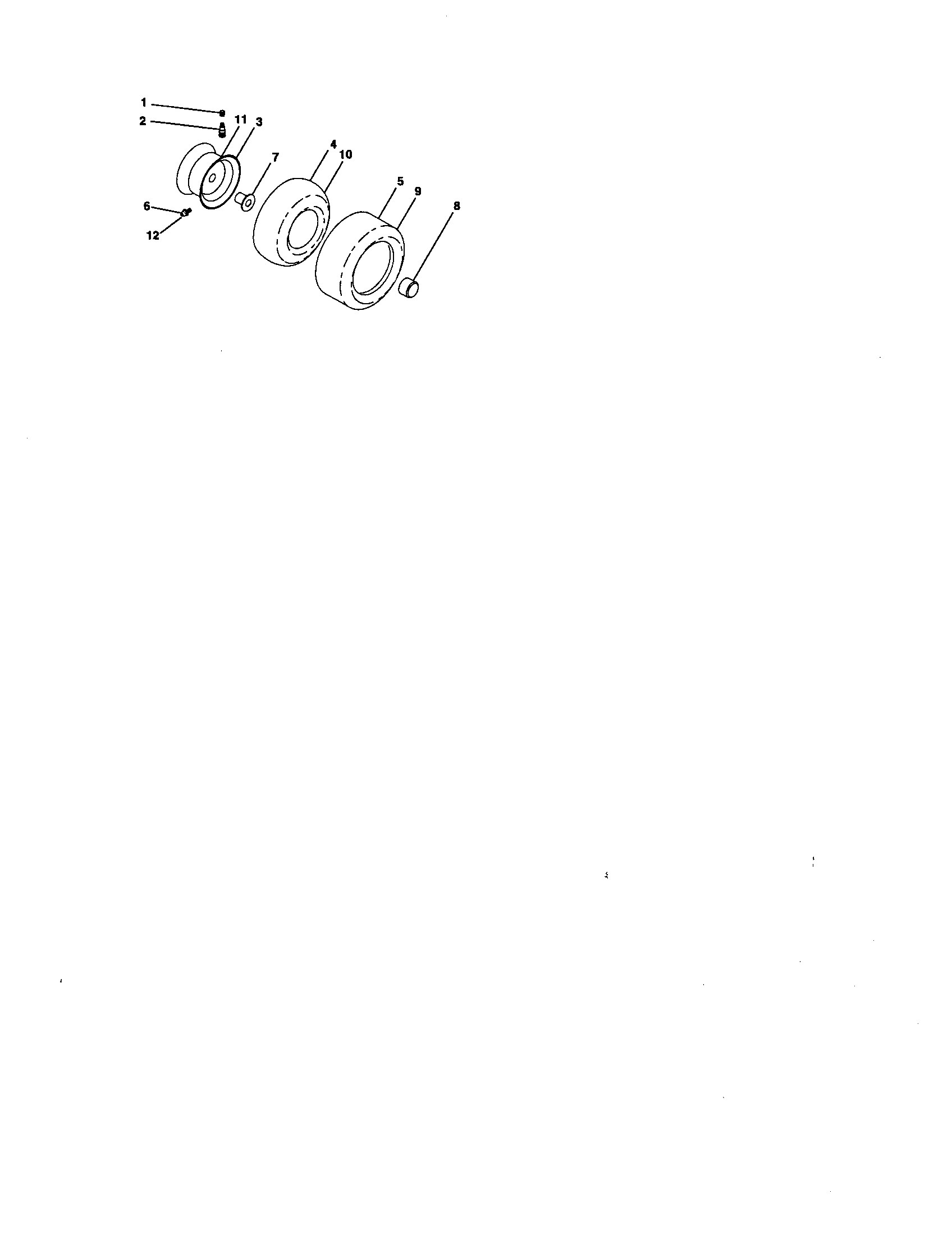 Wheels And Tires Diagram and Parts List for 917276350  Craftsman Lawn Tractor