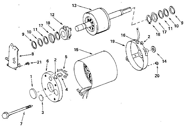 Unit Diagram and Parts List for 11312350  Craftsman Engine