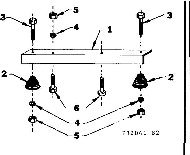 Engine Mounting Support Diagram and Parts List for 580320411  Craftsman Engine