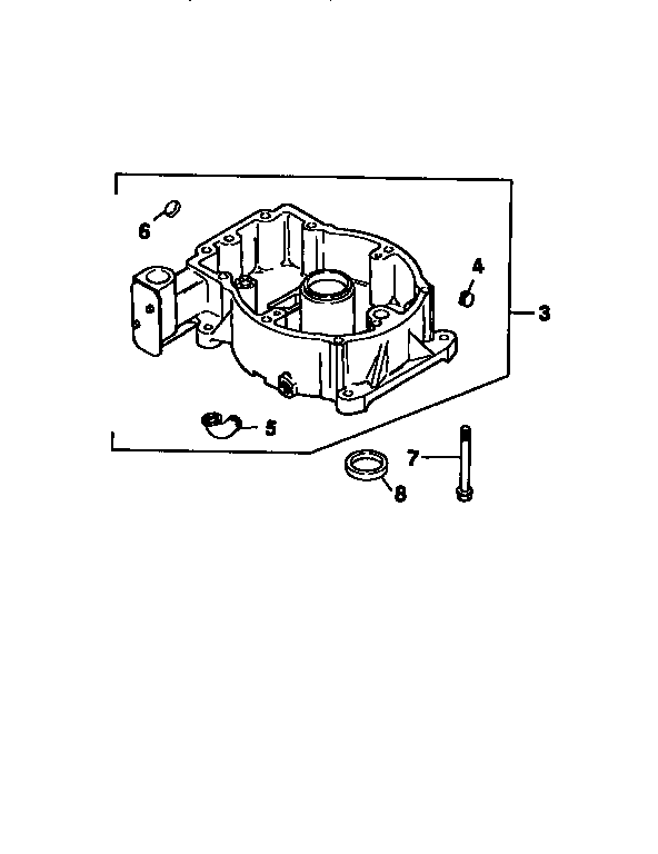 Oil Pan  Div71/501 Diagram and Parts List for 501MV20S-57527  Craftsman Engine