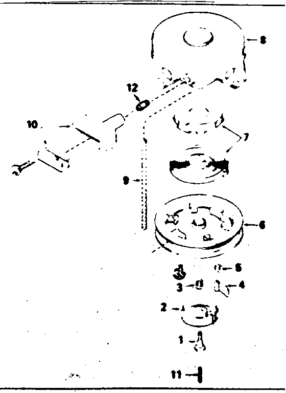 Rewind Starter Diagram and Parts List for 143354272  Craftsman Engine