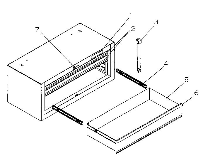 Chest Diagram and Parts List for 706598890  Craftsman Tool Stand & Cart