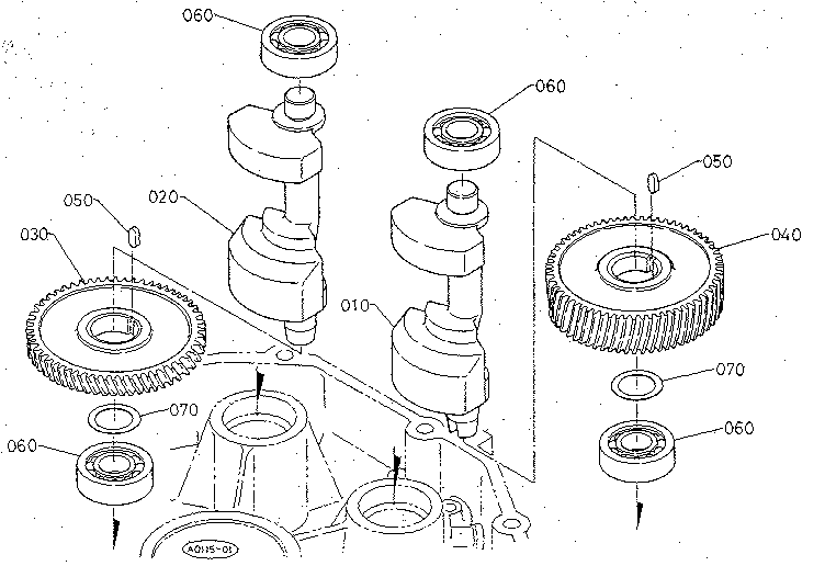 Balance Shaft Diagram and Parts List for 3904  Craftsman Lawn Mower