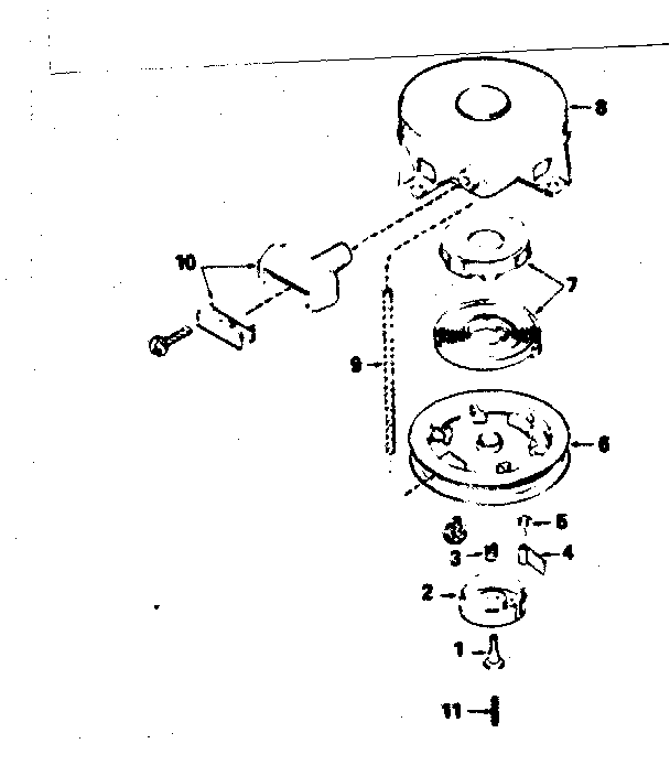 Rewind Starter No. 590420a Diagram and Parts List for 143754012  Craftsman Engine