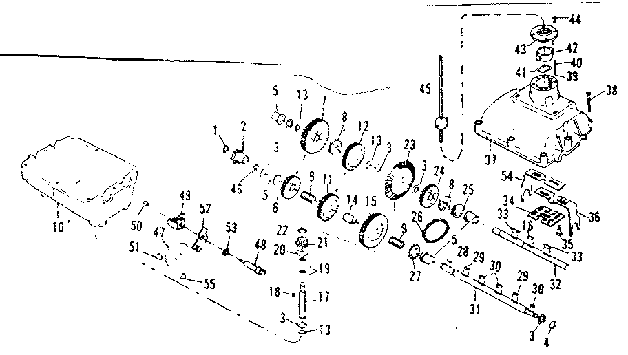 Transmission Diagram and Parts List for 536250920  Craftsman Lawn Tractor