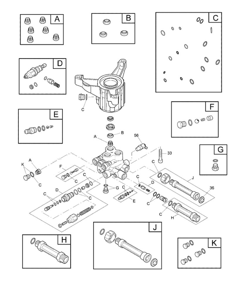 Pump Diagram and Parts List for CMXGWAS020733  Craftsman Pressure Washer