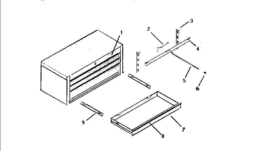 Unit Parts Diagram and Parts List for 706655850  Craftsman Tool Stand & Cart