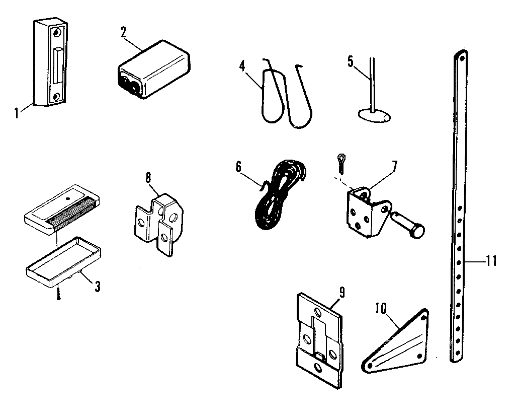 Installation Diagram and Parts List for 139532006  Craftsman Garage Door Opener