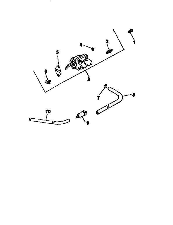 Fuel Pump Div71/501 Diagram and Parts List for 501MV20S-57527  Craftsman Engine