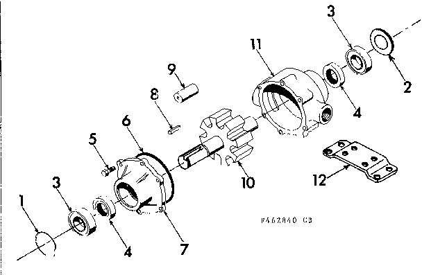 Pump Assembly Diagram and Parts List for 471462840  Craftsman Pressure Washer